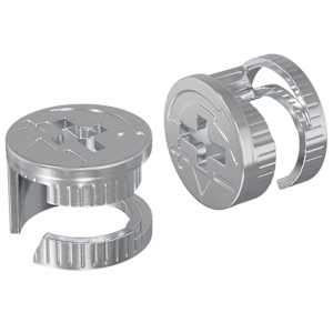 Zámkové matice 2 pcs Stříbrná 15 x 11,5 mm Kov