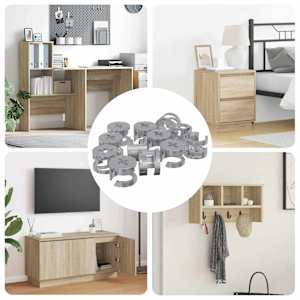 Matice z zamikom 4000 pcs srebrna Kovina