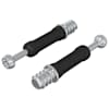 vidaXL K&auml;pom&auml;e Kruvi 2 tk H&otilde;be ja Must M6 x 40 mm Metall