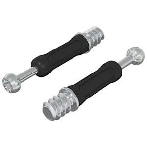 vidaXL K&auml;pom&auml;e Kruvi 2 tk H&otilde;be ja Must M6 x 40 mm Metall