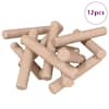 vidaXL Puitpulk 12 tk Pruun &Oslash; 6 x 40 mm T&auml;ispuit