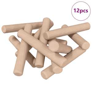 Dřevěné kolíky 12 pcs Hnědá Ø6 x 40 mm masivní dřevo - obrázek 2