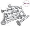 vidaXL Kinnituskruvid 12 tk H&otilde;bedane &Oslash;5 x 40 mm Metall