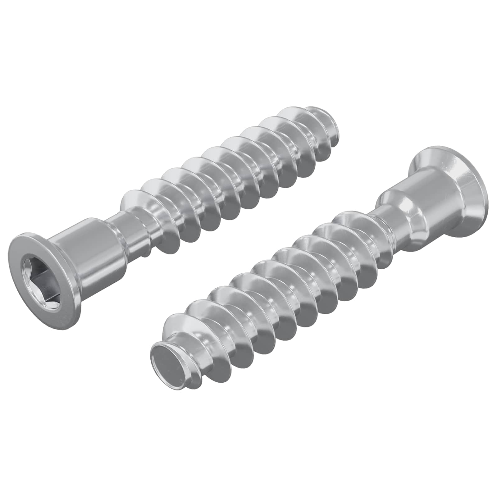 Šefasta vijak 2 pcs srebrna M7 x 40 mm Jeklo - slika 2