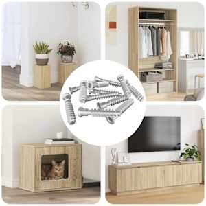 Šefasta vijak 2900 pcs srebrna Jeklo