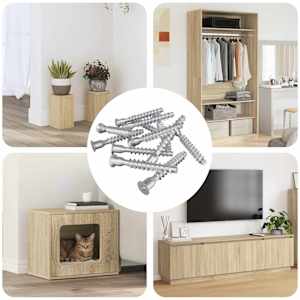 Potrdilni vijaki 12 pcs srebrna Ø7 x 50 mm Kovina