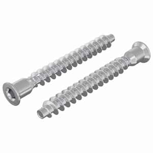 Confirmat šrouby 2 pcs Stříbrná Ø7 x 58 mm Kov - obrázek 2