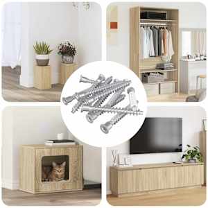 Potrdilni vijaki 12 pcs srebrna Ø7 x 58 mm Kovina