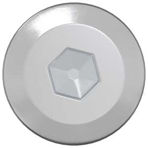 Dřevěné šrouby 2 pcs Stříbrná M6 x 70 mm Ocel - obrázek 3