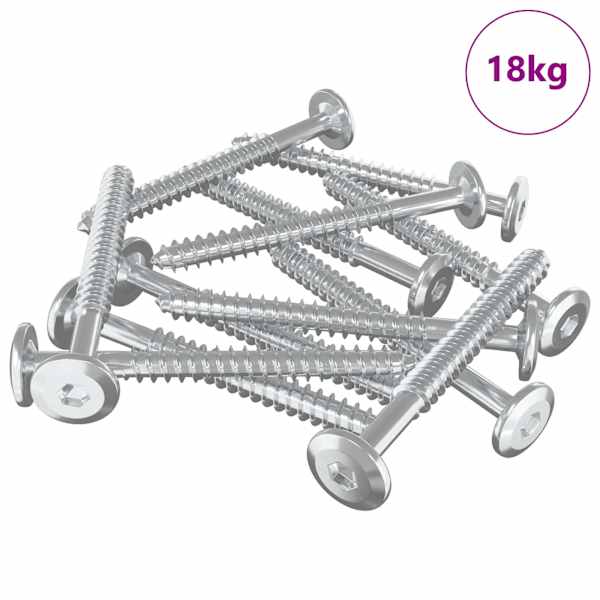 vidaXL Puidust Kruvid 1350 tk H&otilde;bedane Teras