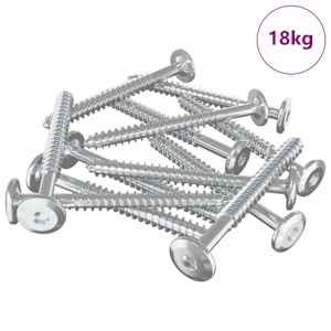 Dřevěné šrouby 1350 pcs Stříbrná Ocel - obrázek 2