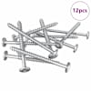 vidaXL Puidust Kruvid 12 pcs H&otilde;bedane M6 x 70 mm Teras