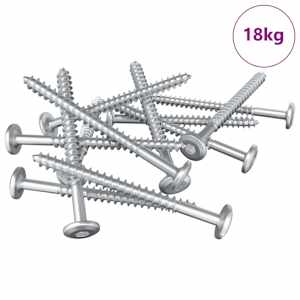 Dřevěné šrouby 1900 pcs Stříbrná Ocel - obrázek 2