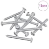 vidaXL M&ouml;&ouml;blikruvid 12 pcs H&otilde;bedane M6 x 60 mm Teras