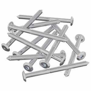 Nábytkové šrouby 1200 pcs Stříbrná Ocel - obrázek 2