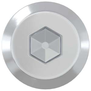 Nábytkové šrouby 2 pcs Stříbrná M6 x 100 mm Ocel - obrázek 3
