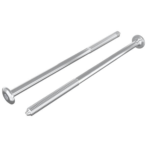 vidaXL M&ouml;&ouml;blikruvid 2 tk H&otilde;bedane M6 x 120 mm Teras