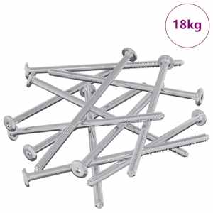 Nábytkové šrouby 800 pcs Stříbrná Ocel - obrázek 2
