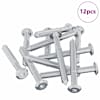 vidaXL Kinnitus 12 tk H&otilde;bedane M6 x 50 mm Teras