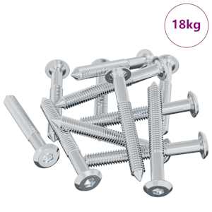 Šroub 1800 pcs Stříbrná M6 x 50 mm Ocel - obrázek 2