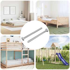 Vijak 2 pcs srebrna M6 x 85 mm Jeklo