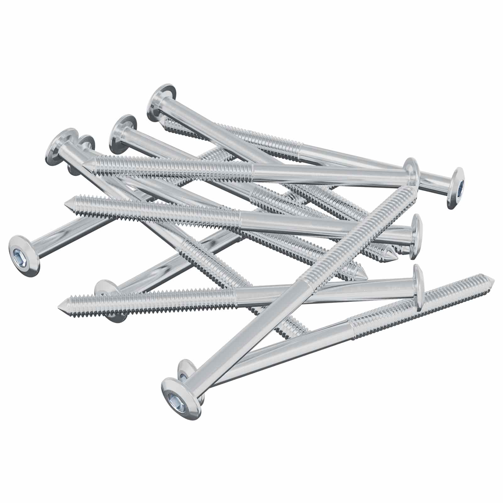 Thumbnail - vidaXL Schraube 1200 pcs Silber M6 x 85 mm Stahl