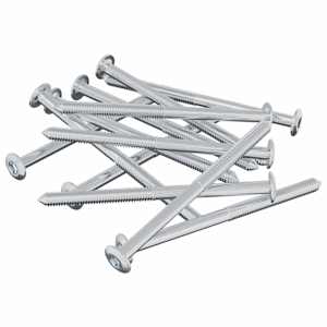 Šroub 1200 pcs Stříbrná M6 x 85 mm Ocel - obrázek 2