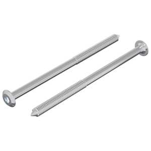 Šroub 2 pcs Stříbrná M6 x 100 mm Ocel - obrázek 2