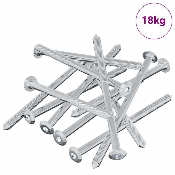 vidaXL Kinnitus 1000 tk H&otilde;bedane M6 x 100 mm Teras