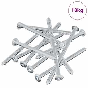 Šroub 1000 pcs Stříbrná M6 x 100 mm Ocel - obrázek 2
