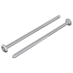 Šroub 2 pcs Stříbrná M6 x 120 mm Ocel - obrázek 2