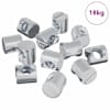 vidaXL Barrel mutrid 4500 tk H&otilde;bedane M6 x 12 mm Metall
