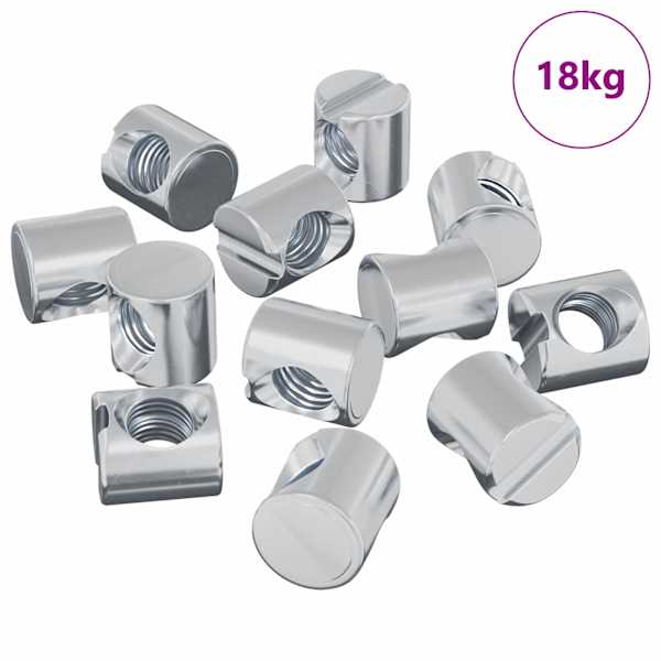 vidaXL Barrel mutrid 4500 tk H&otilde;bedane M6 x 12 mm Metall