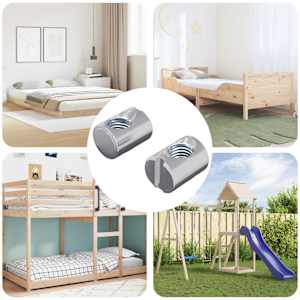 Matica sodi 2 pcs srebrna M6 x 13 mm elezo