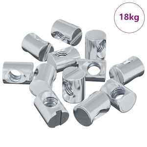 vidaXL Barrel Mutter 3462 tk H&otilde;bedane M6 x 13 mm Raud
