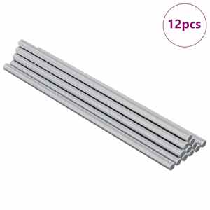Závitová tyč 12 pcs Stříbrná 6 x 170 mm Ocel - obrázek 2