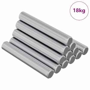 Závitová tyč 1000 pcs Stříbrná Ocel - obrázek 2