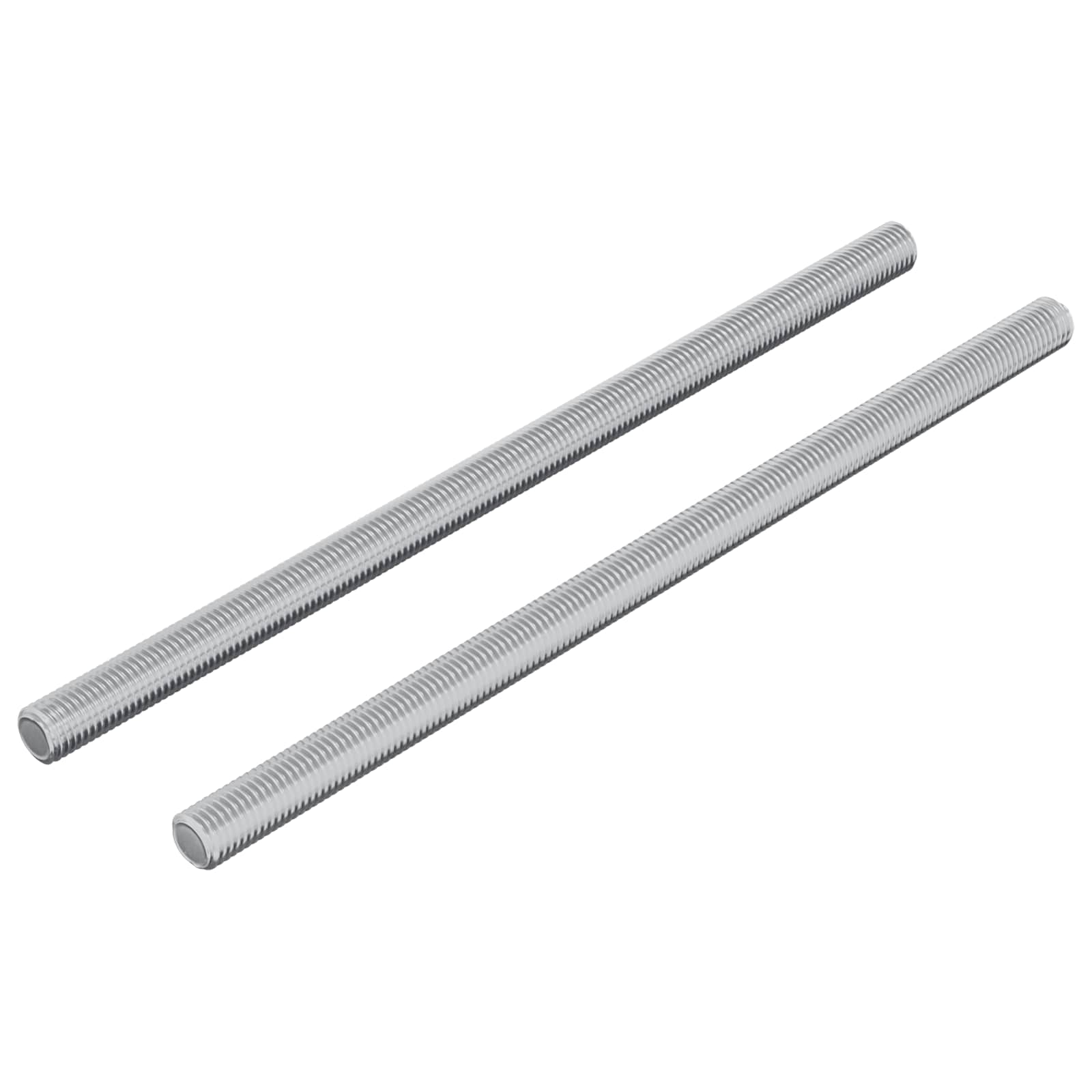 Navojne palice 2 pcs srebrna M6 x 120 mm Kovina - slika 2