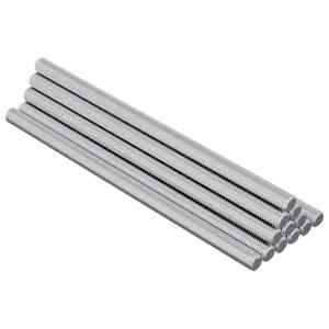 Šroubové tyče 12 pcs Stříbrná M6 x 120 mm Kov - obrázek 2