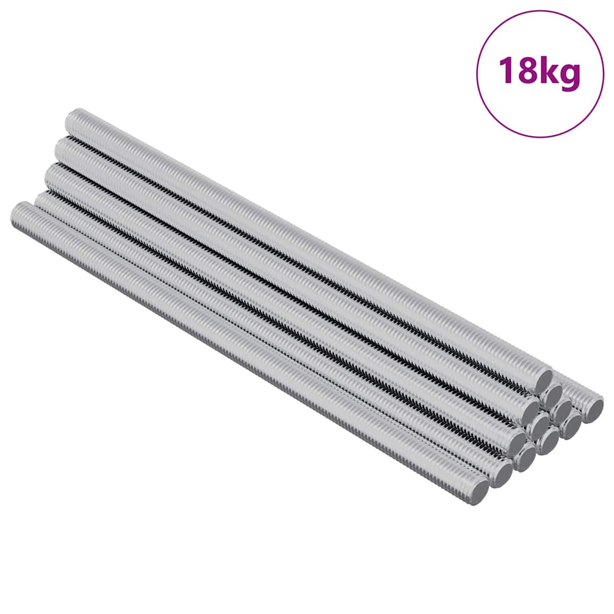 Gevindstænger 900 stk. Sølv Metal - Billede 2
