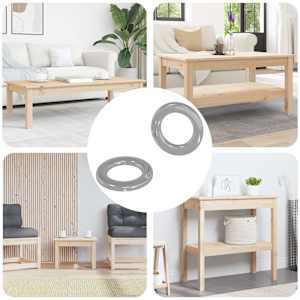 Podložke 2 pcs srebrna 10 x 10 x 0,8 mm elezo