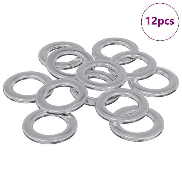 vidaXL Mutrid 12 tk H&otilde;bedane 10 x 10 x 0,8 mm Raud
