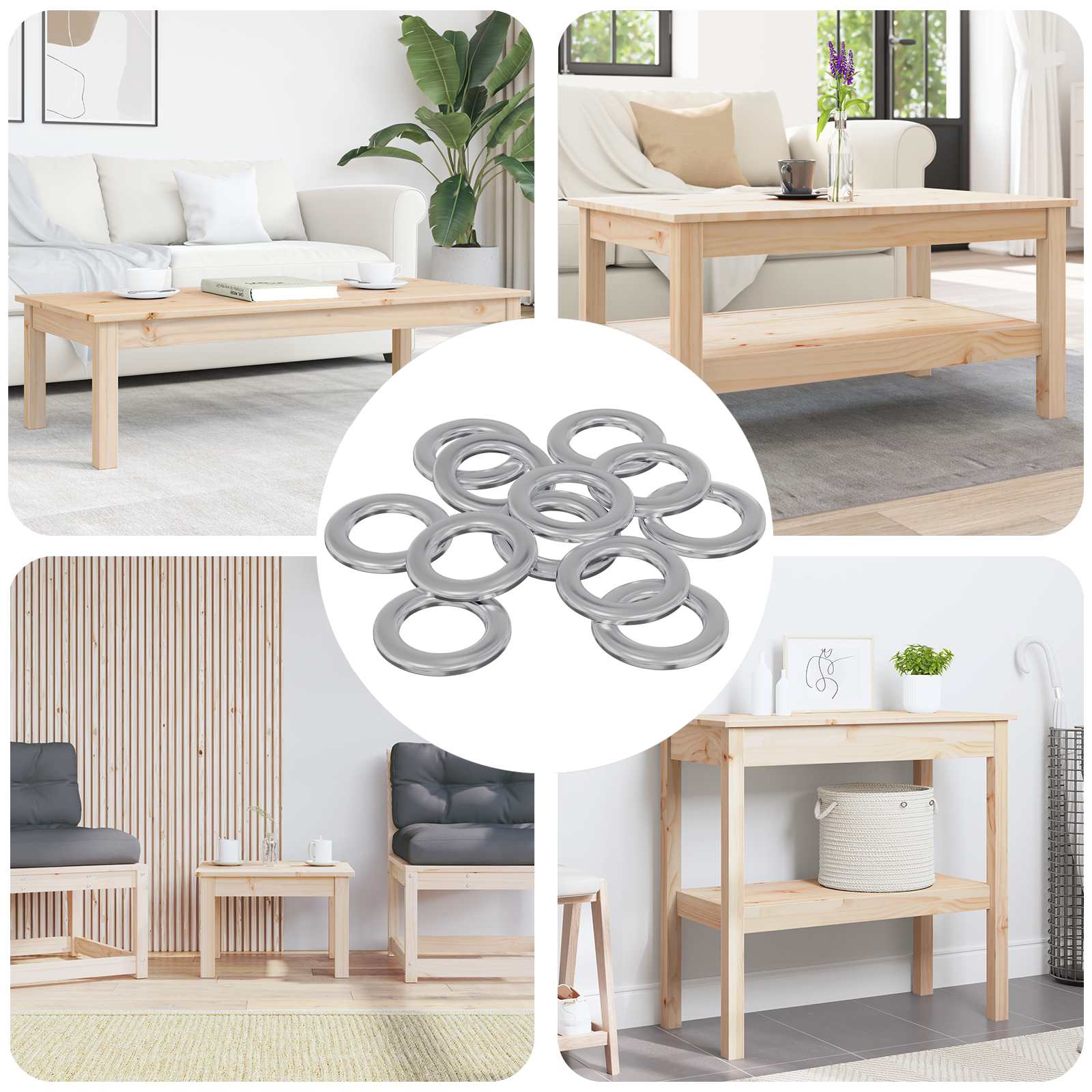 Uzgriežņi 52941 pcs Sudraba Dzelzs