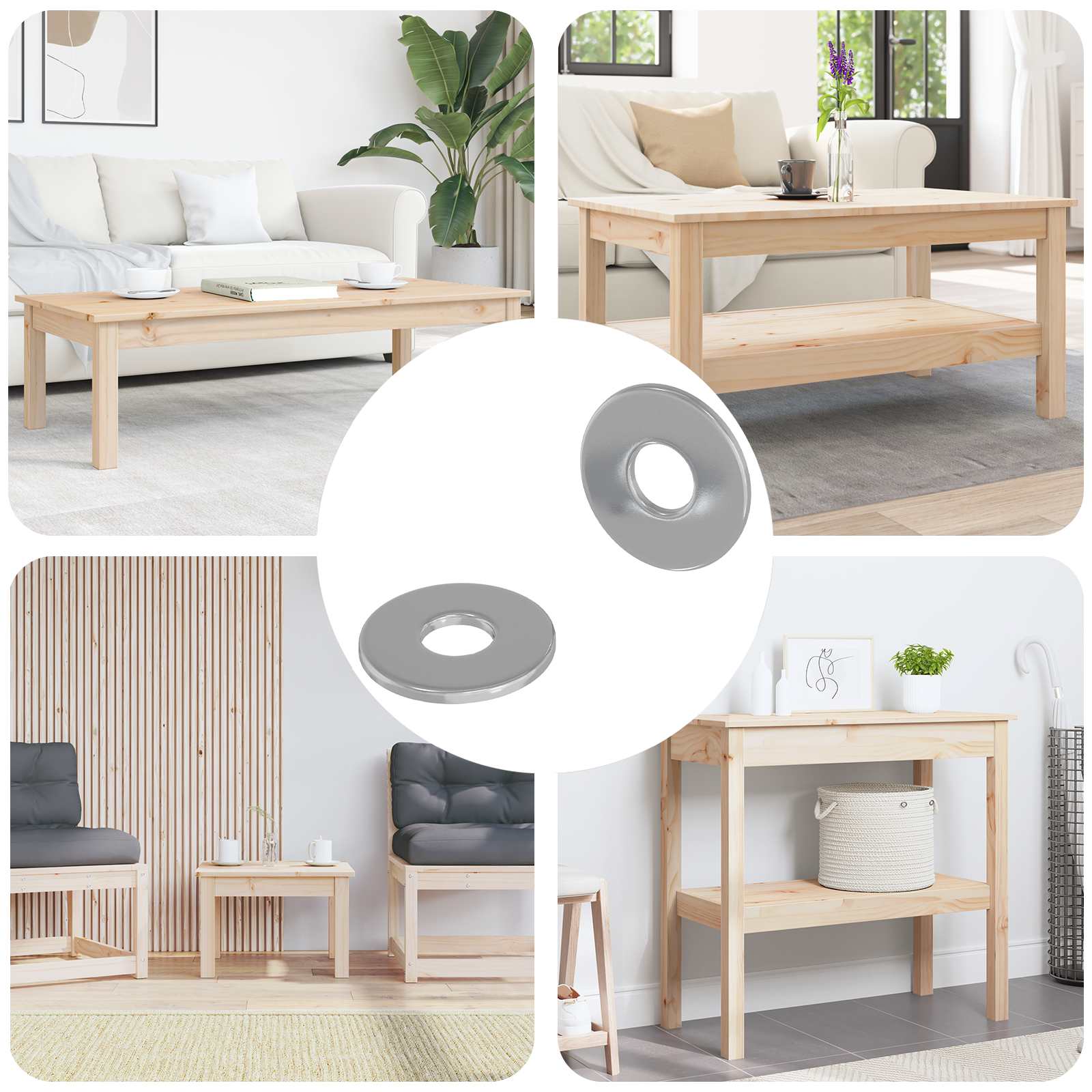 Uzgriežņi 2 pcs Sudraba 12 x 12 x 1,2 cm Dzelzs