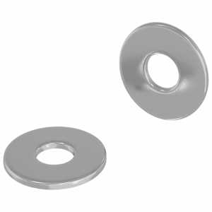 Podložky 2 pcs Stříbrná 12 x 12 x 1,2 cm Železo - obrázek 2