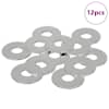 vidaXL Mutrid 12 tk H&otilde;bedane 12 x 12 x 1,2 cm Raud