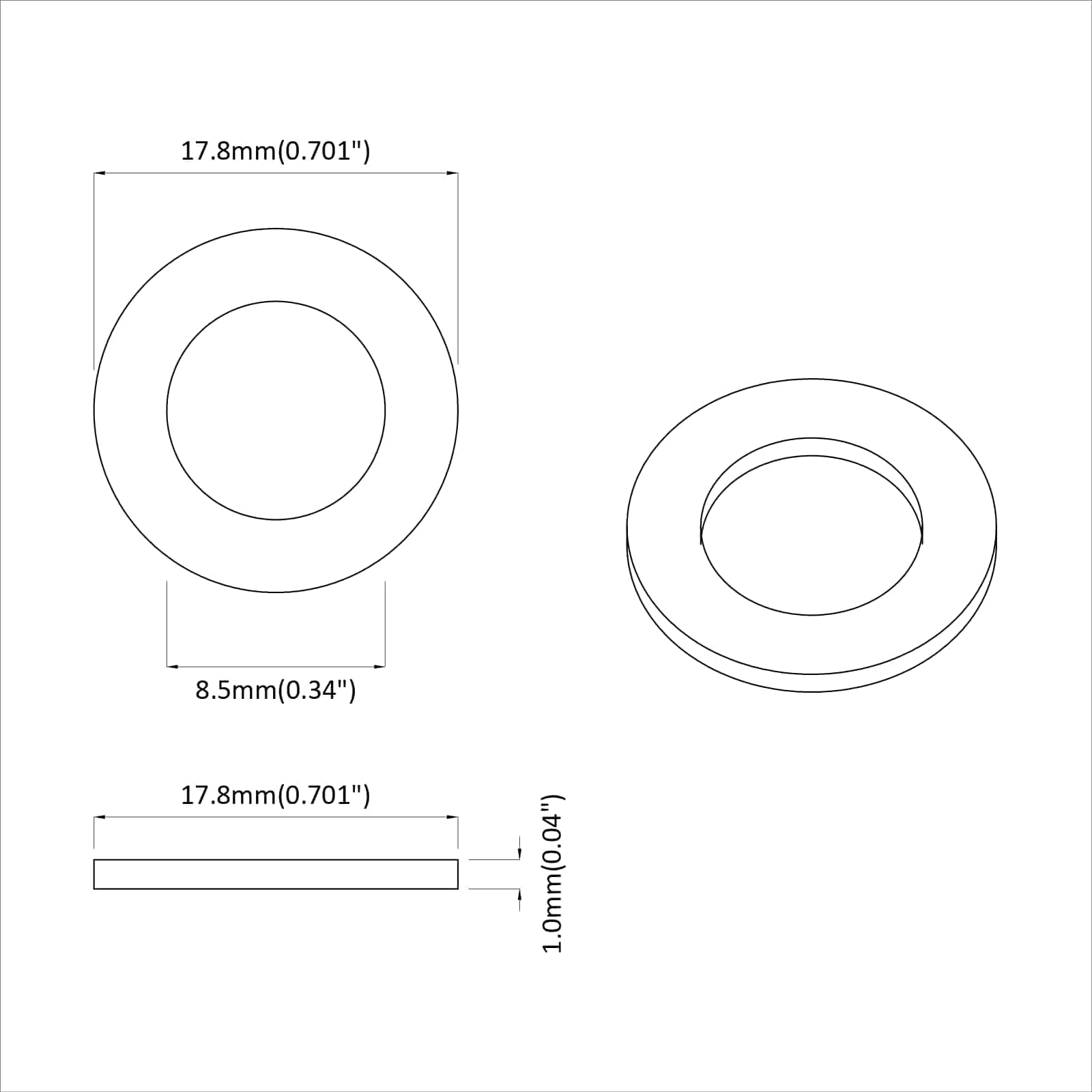 Uzgriežņi 2 pcs Sudraba 16 x 16 x 1,5 cm Dzelzs