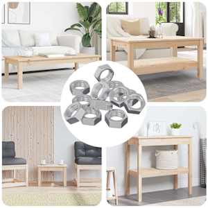 Šesterokotna matica 23377 pcs srebrna Kovina