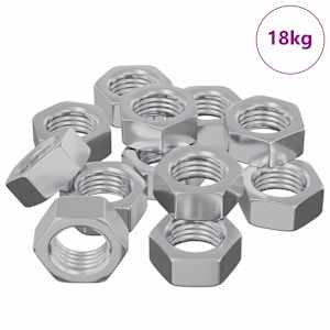 Šestihranná matice 9000 pcs Stříbrná Kov - obrázek 2