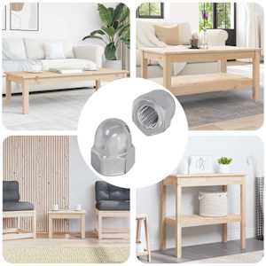 Orehi 2 pcs srebrna 12,8 x 12,8 x 6,5 cm Jeklo